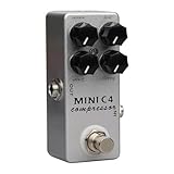 mioosho Gitarre Effektpedal True Bypass Bass Gitarre Kompressor Pedal Overdrive 4 Modi...
