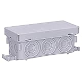 10 Stück Voxura Feuchtraum Aufputz-Verbindungsdose Abzweigdose Verteilerdose 89x42x37mm...