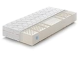 Marcapiuma - Einzelmatratze Sevenlife 20 Latexmatratze 90x200 cm Höhe 20 cm H2 Mittel...