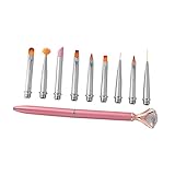 FOMIYES 1 Satz/10 Stück Detaillierungspinsel-Set Make-Up-Sets Kit De Manicura Nagelbohrer...