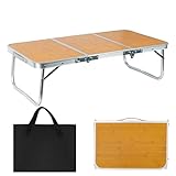 Klappbarer Campingtisch – Campingtisch – leicht, kompakt, tragbar, stabile Möbel für...