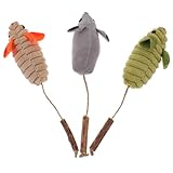 Homoyoyo 3 Stück Teiliges Katzenspielzeug Mäuse mit Natürlicher Katzenminze...