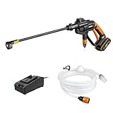 WORX WG620E Akku Hochdruckreiniger Hydroshot 20V – Mobiler Hochdruckreiniger...