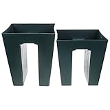 OSKOE Kunststoff-Deckschiene, Pflanzkasten für Geländer, Balkon-Pflanzgefäß,...