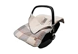 Jollein Fußsack Check Boucle - Teddy - Für Babyschale Kinderautositz Gruppe 0+...