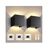 Lureshine 2Stücke Wandlampe mit Austauschbarer G9 LED Lampe Warmweiß 3000K...
