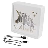 ANDRESLAD Box 3D Tierskulpturen Licht Innenbeleuchtung Für Dekoration Wohnzimmer...
