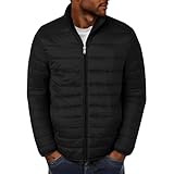 AYSDSKI Steppjacke Herren Winterjacke Stehkragen Daunenjacke Reißverschluss Wintermantel...