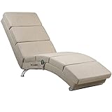 Casaria® Relaxliege XXL Massage Heizfunktion 186x 89x 55 cm Ergonomisch Stoff...