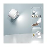 Feallive LED Wandlampe mit USB Ladeanschluss Wandleuchte Mordern Dimmbar Touch Control 3...