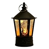 TingHaoO Stabiles LED-Kürbis-Licht, Halloween-Handlampe für Spukfeiern, Zuhause oder...