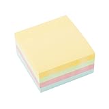 D.RECT Haftnotizen Pastell 76x76 mm – 400 Blatt – Selbstklebende Sticky...