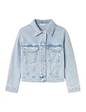 Name it kids Mädchen Nkfmila DNM Jacket 8510-Za Noos, Light Blue Bleached Denim,...