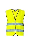 Korntex Warnweste Standard - schwarzer Saum gelb L
