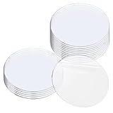 Acrylplatten, 1–2 mm, transparente runde Acrylplattenscheibe, rundes Schild für...