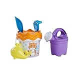 Simba 10711479 - Sandspiel-Set Katze, Eimergarnitur, 6 Teile, Eimer, Sieb, Sandform,...