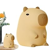 Capybara Nachtlicht | Capybara Nachtlicht aus Silikon | Touchscreen Nachttischlampe...