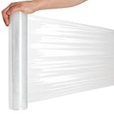 RAGO® Stretchfolie Transparent folie für möbel 150m Hand Stretchfolie rollen...