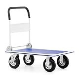 Pallit Carry-R Transportwagen klappbar 300kg Rollwagen mit lenkbarer Luftbereifung...