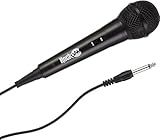 RockJam Karaoke Microphone Wired Unidirectional Dynamic Microphone with Three...