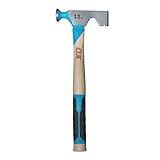 OX Tools Pro 340 g Trockenbau-Beilhammer, Combo mit TPR-Griff und Nagelabzieher, gerader...