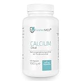 FürstenMED® Calcium Citrat Kapseln - Calcium hochdosiert - Reines Calciumcitrat - 120...