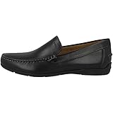 Geox Herren U Siron A Mokassin, Schwarz, 44 EU
