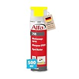 3x Alfa Markierungsspray 500 ml Neon-Gelb Farbspray für saubere und präzise...
