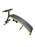 SportPlus Sit up Bank Bauchtrainer Fitnessbank Rückentrainer Hantelbank klappbar mit 2x...