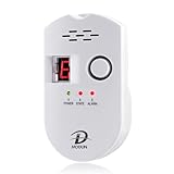Gasmelder, LPG/Erdgas/Kohlengas Lecksucher, einsteckbarer Sensor Gasmonitor mit...