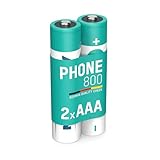 ANSMANN NiMH Akku Micro AAA 800 mAh 1,2 V - Wiederaufladbar, Geringe...