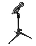 QWORK® Mikrofon ständer, ausziehbarer mikrofonstativ, einstellbereich 18 25...