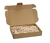 Tolux Holzdübel 8x32 [mm] Packung mit 500 Stück, Rillendübel, Langholzdübel,...