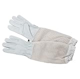 BIENE24 Imkerhandschuhe Classic mit Atmungsnetz Handschuhe Bienen Imkerei...