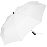 FARE Oversize-Taschenschirm Skylight (weiß) - Effektvoller Regenschirm mit...