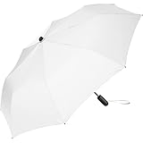 FARE Oversize-Taschenschirm Skylight (weiß) - Effektvoller Regenschirm mit...