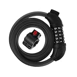 JOINPAYA Fahrradschloss mit Zahlenkombination Robustes Kettenschloss Reflektierendes...