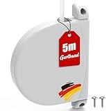 Ancable Rolladen Gurtwickler Aufputz 14mm mit 5m Rolladengurt, 180° Schwenkbarer...