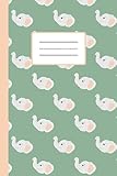Elefanten Notizbuch: Kariertes Notizheft A5 als Tagebuch oder Schulheft...