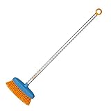 Fiskars Kinder-Besen Länge: 80 cm, Kunststoff-Borsten/Aluminium-Stiel, Blau/Orange,...
