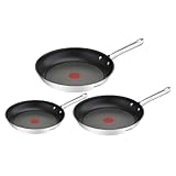 Tefal Duetto 3-teiliges Pfannenset 20,24 und 28 cm, Bratpfannen mit...