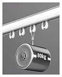 Robuste Wand-/Deckenmontage, Vorhangschienen und Beschläge, 20,3 cm, 5,5 m lang,...