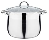 GSW 989879 Jumbotopf 28cm, Rostfreier Stahl, 13 liters, Silber