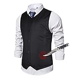 HEPUBAR Stichschutzweste, Schutzweste Stichfest für Herren, Schmale Passform, V...