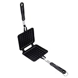 Waffeleisen-Pfanne, Waffel-Backtopf, isolierter Griff, Antihaft-Aluminiumlegierung,...