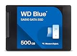 WD Blue SA510 SATA SSD 500 GB 2,5 Zoll (Lesen bis 560 MB/s, Schreiben bis 510 MB/s,...