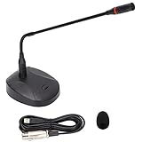 Sxhlseller Schwanenhals-Mikrofon mit Kabel, Schwarz USB-betriebenes Mikrofon,...