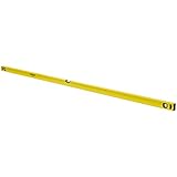 Stanley Wasserwaage Klassik (200 cm Länge, horizontale/vertikale Libelle, Schockabsorber,...