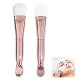 2PCS 2 in 1 Gesichtsmaske Pinsel, Silikon Weiche Maskenpinsel Set,...