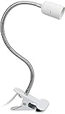 CXtech LED Klemmleuchte Tischlampe Lampenfassung E27, Schwanenhals...